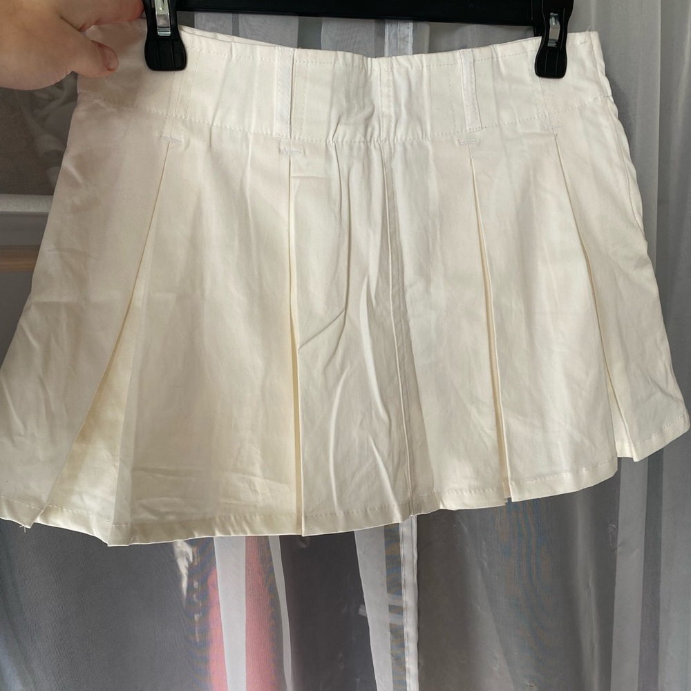 Cream Mini Skirt